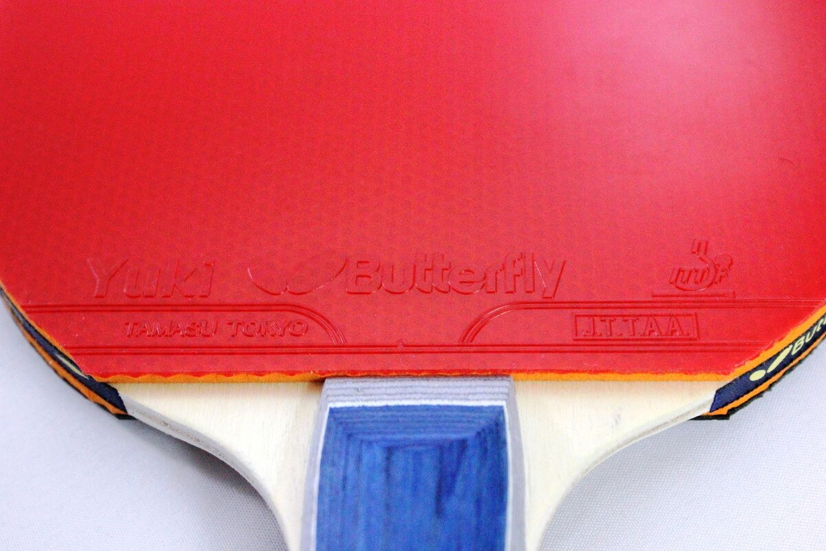 Butterfly Bty 201 FL Racket Set: Close-up of lower third